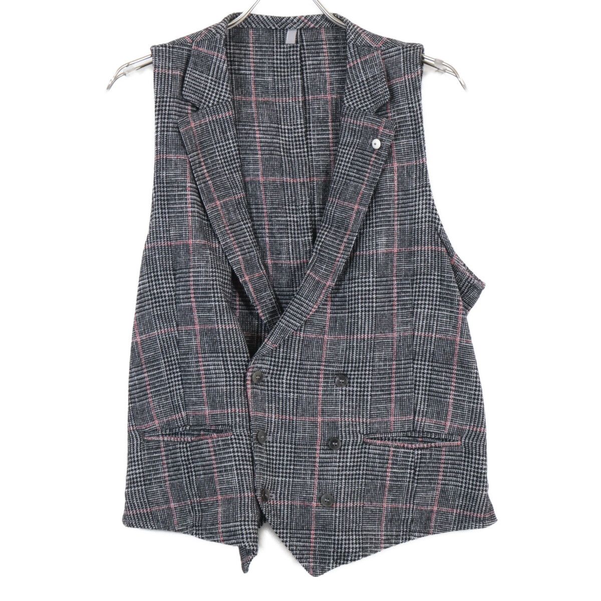 L.B.M.1911 エルビーエム1911 ｸﾞﾚｰ ｸﾞﾚﾝﾁｪｯｸ ｺｯﾄﾝ×ｳｰﾙ×ﾅｲﾛﾝ 2B ﾃｰﾗｰﾄﾞ