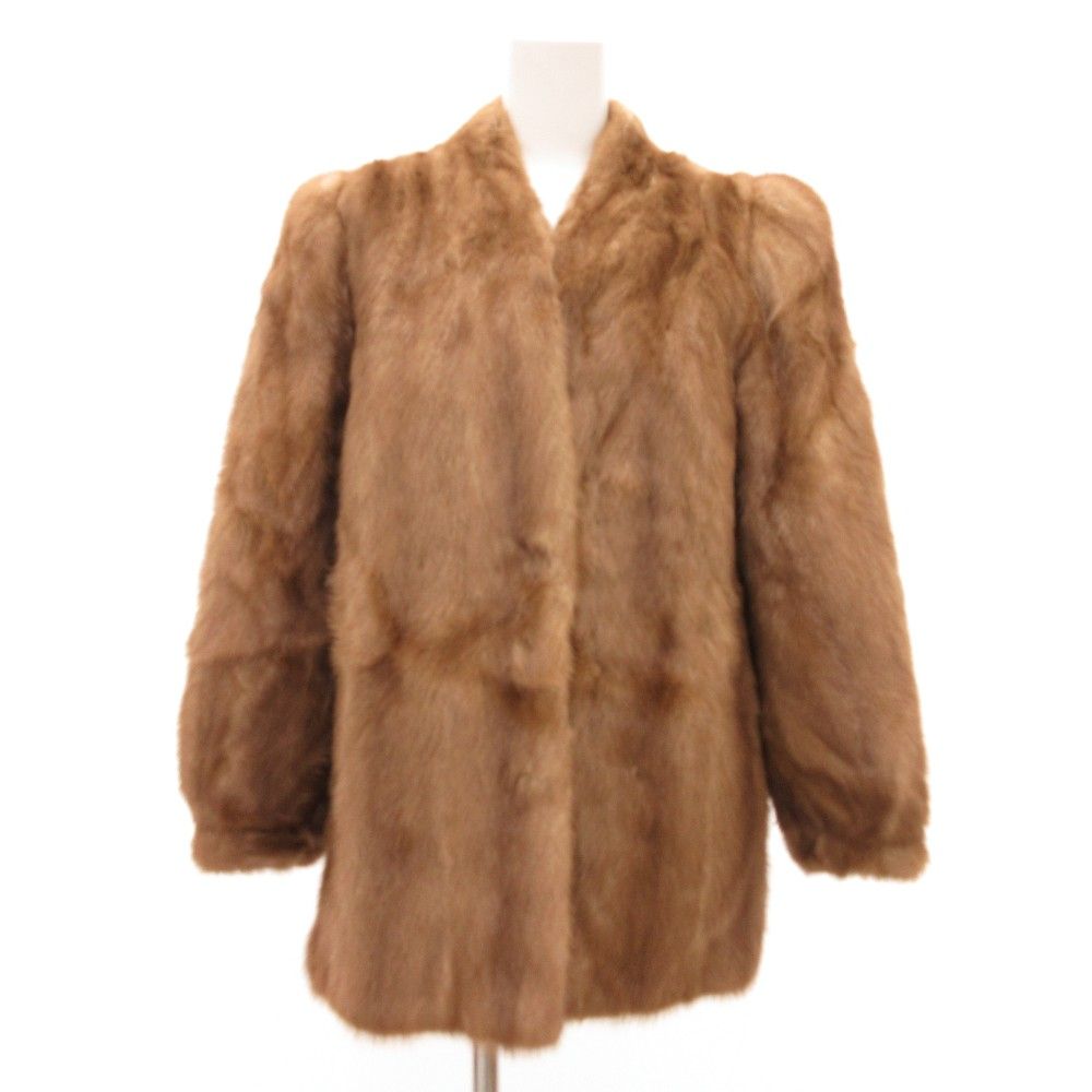 サガミンク SAGA MINK 銀サガ ミンクファーコート 毛皮 ミドル丈