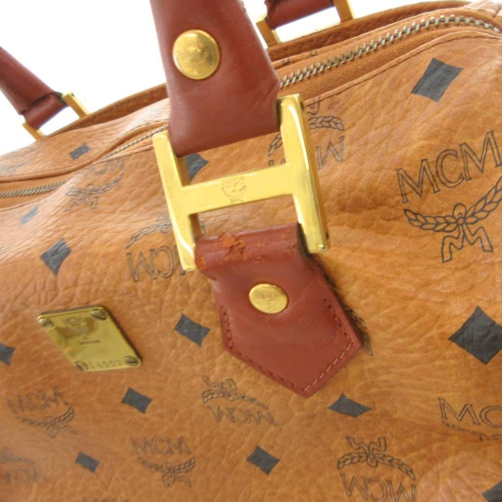 エムシーエム MCM ヴィンテージ ミニボストンバッグ ハンド 手提げ 総