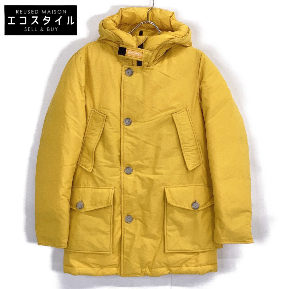 【Woolrich】シェルドシンチラジャケット XL レモンイエロー USA製 WOOLRICH ウールリッチ WOCPS2476D ｲｴﾛｰ ｱｰｸﾃｨｯｸ ﾀﾞｳﾝｼﾞｬｹｯﾄ XS