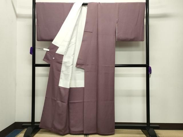 平和屋着物●伝統工芸師　服部光擴　江戸小紋　年輪文様　反端付き　正絹　逸品　CABB0305gh 平和屋着物○伝統工芸師 服部光擴 江戸小紋 年輪文様 反端付き 正絹