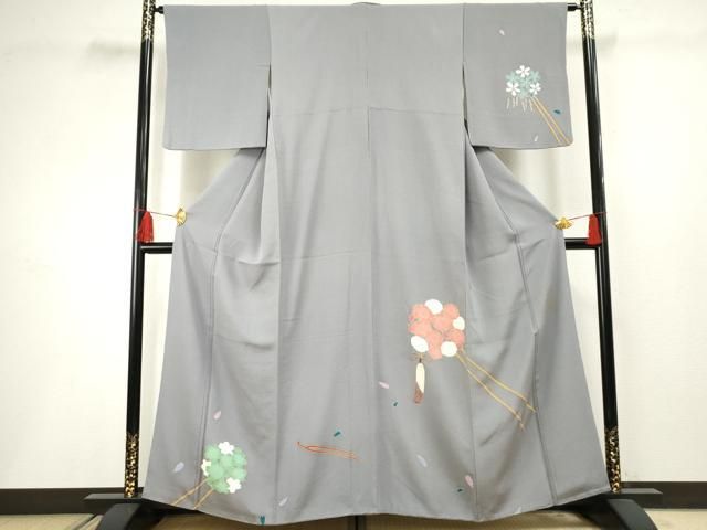 平和屋着物○世界的人形師 辻村寿三郎 ジュサブロー 訪問着 花簪 金彩