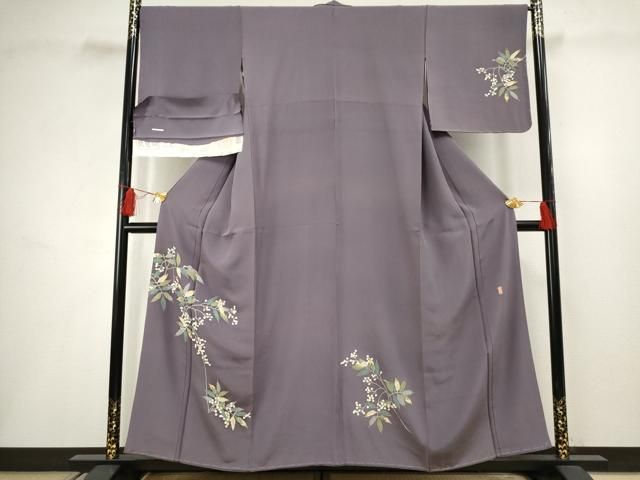 平和屋着物□本加賀友禅作家 柿本市郎 訪問着 吹寄せ文 逸品 km1846