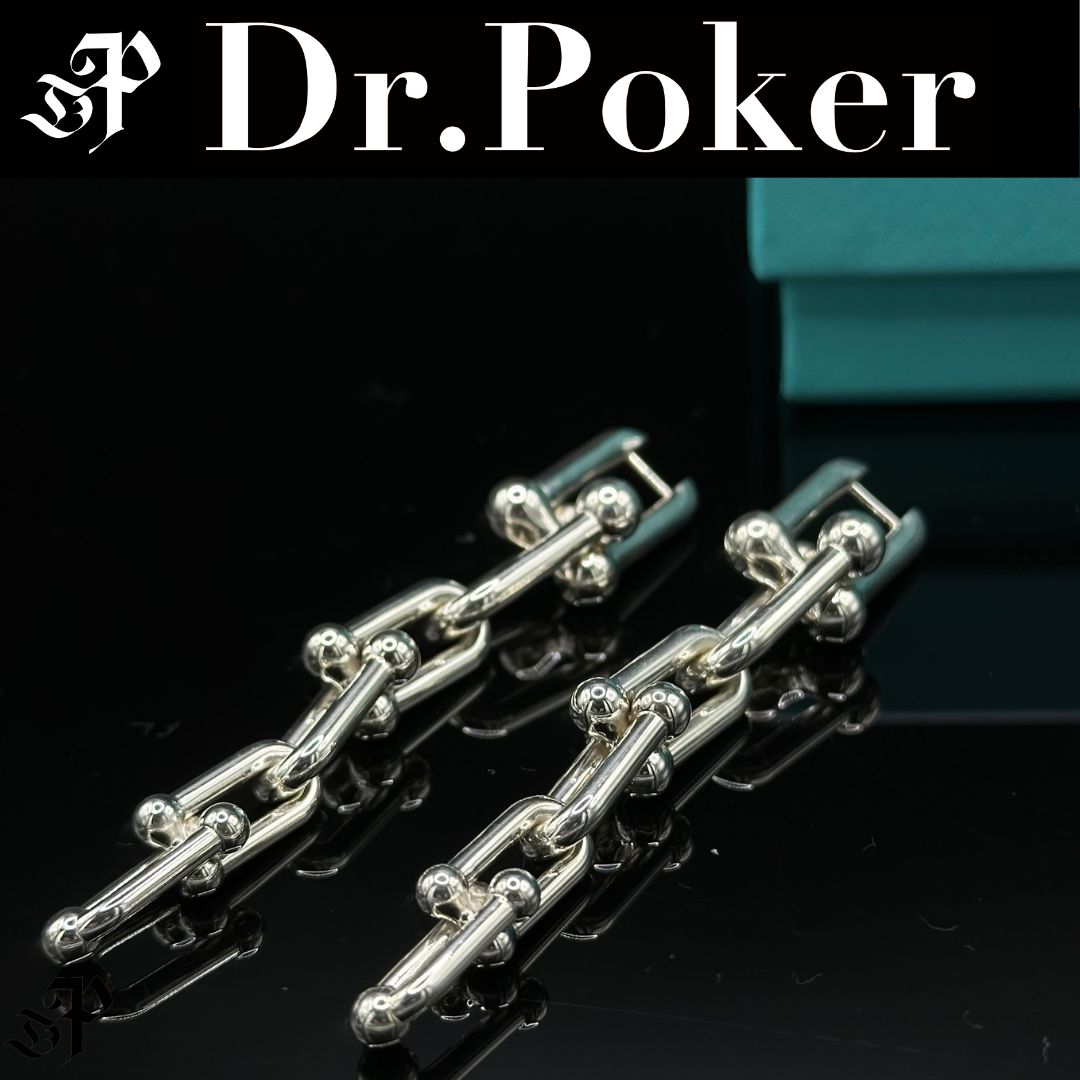 美品】Tiffany & Co ハードウェア グラジュエイテッド リンク ピアス