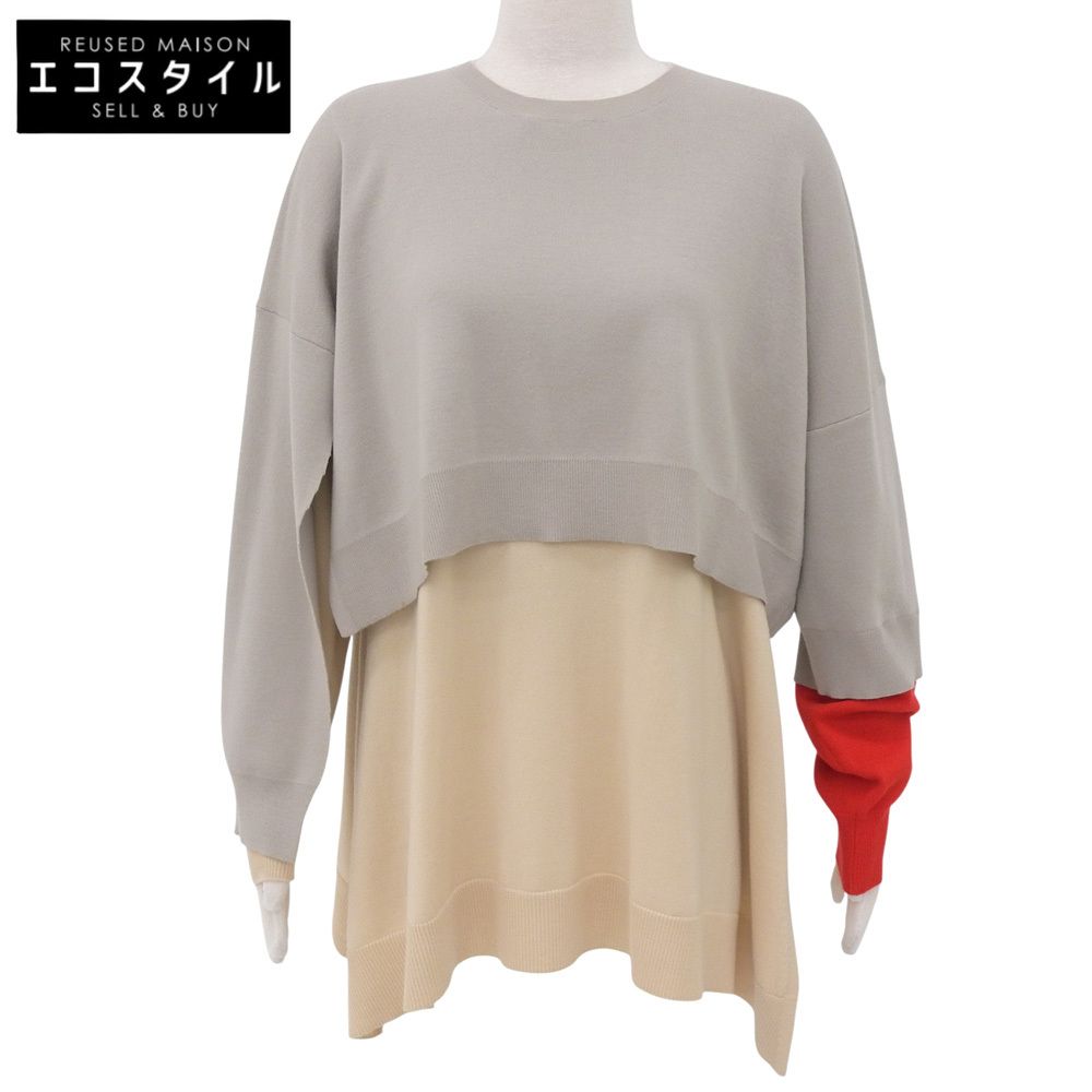 ENFOLD エンフォルド 美品 レイヤード ニットプルオーバー トップス