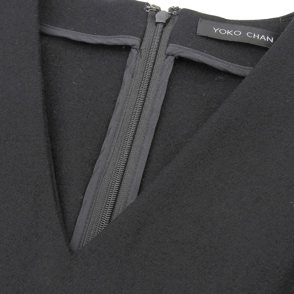 YOKOCHAN ヨーコチャン Vネックバルーンドレス ワンピース レディース  