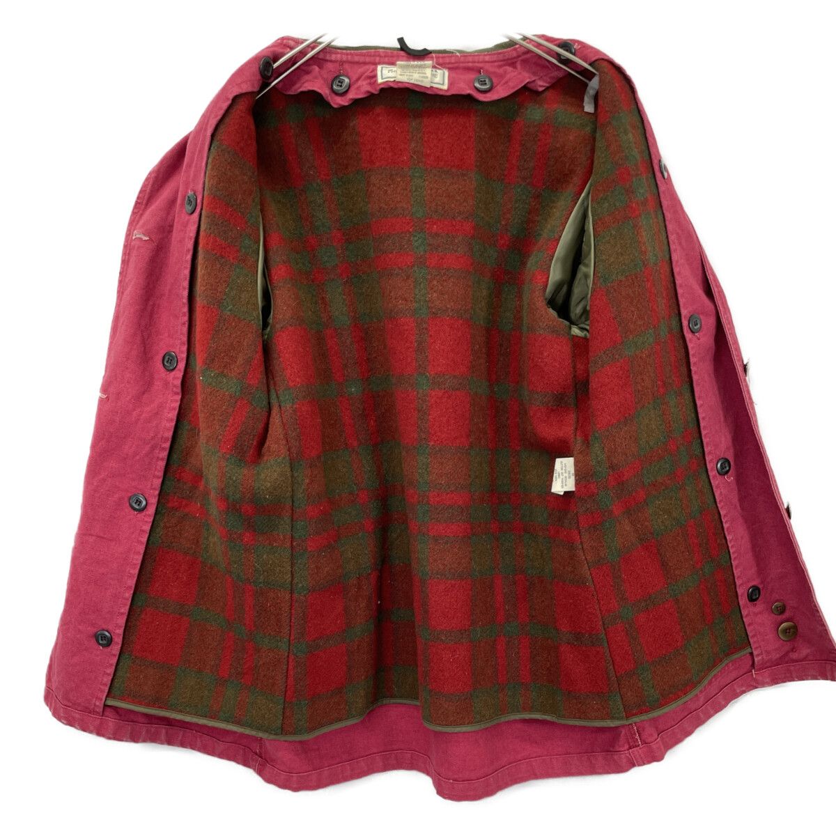 80s USA製 LLBean ハンティングジャケットM 赤 2way 80s USA製 LLBean