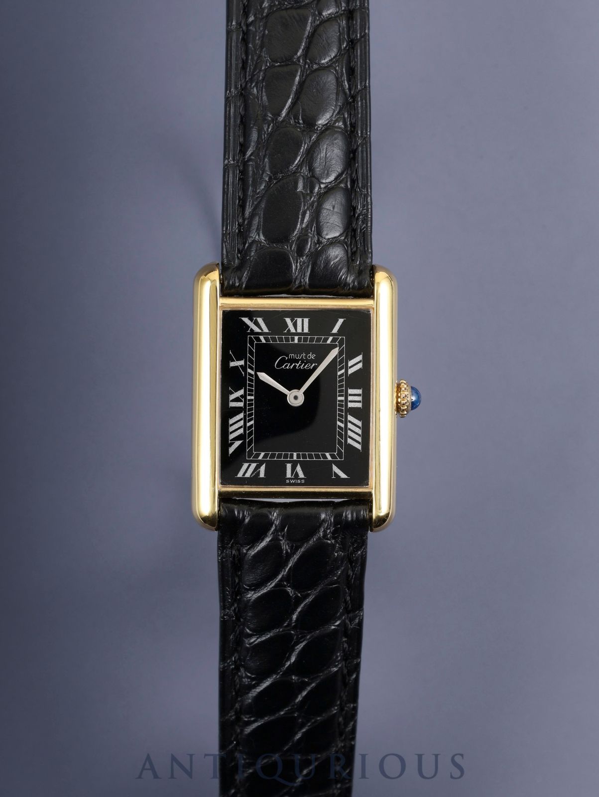 カルティエ マストタンク LM 手巻き Cal.78-1 SV925 純正革ベルト 純正