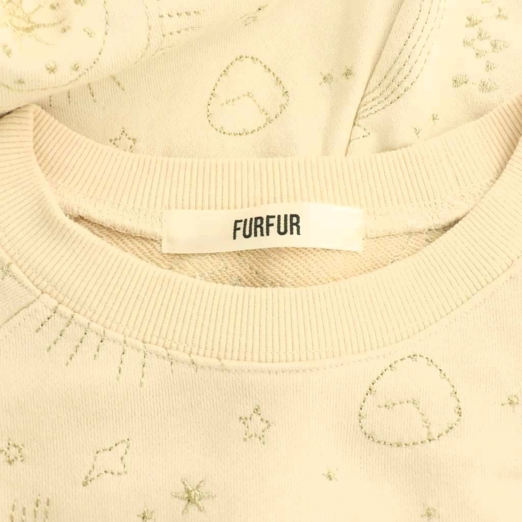 ファーファー furfur 23AW 星座刺繍スウェットワンピース F ライト