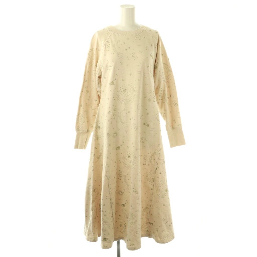 ファーファー furfur 23AW 星座刺繍スウェットワンピース F ライト