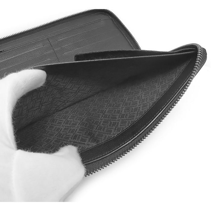 極美品✨ ダンヒル レザー ラウンドファスナー オーガナイザー 財布 ブラック 1円 □極美品□ dunhill ダンヒル レザー ラウンドファスナー