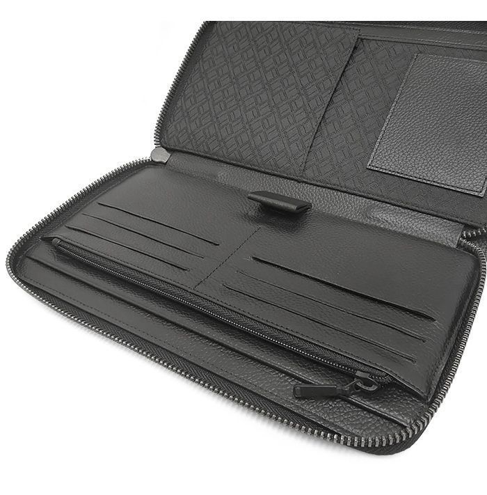 美品✨ダンヒル　長財布　オーガナイザー　D8　ラウンドジップ　レザー　PVC　黒 美品✨ダンヒル 長財布 オーガナイザー D8 ラウンドジップ レザー PVC