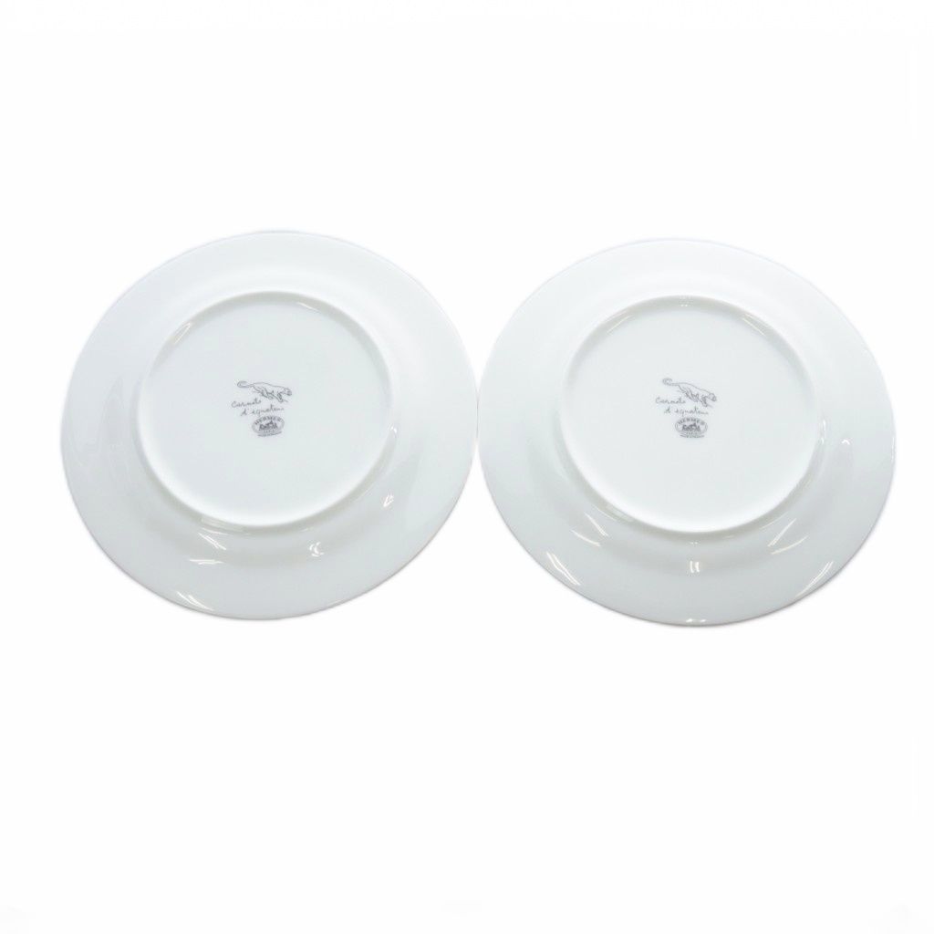 エルメス HERMES 赤道直下のスケッチ プレート お皿 2枚セット