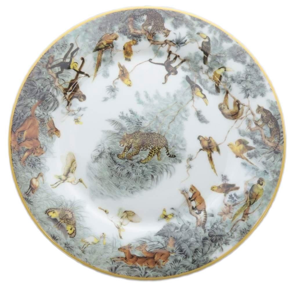 レア柄 エルメス 赤道直下のスケッチ プレート 皿 2枚 エルメス HERMES 赤道直下のスケッチ プレート お皿 2枚セット