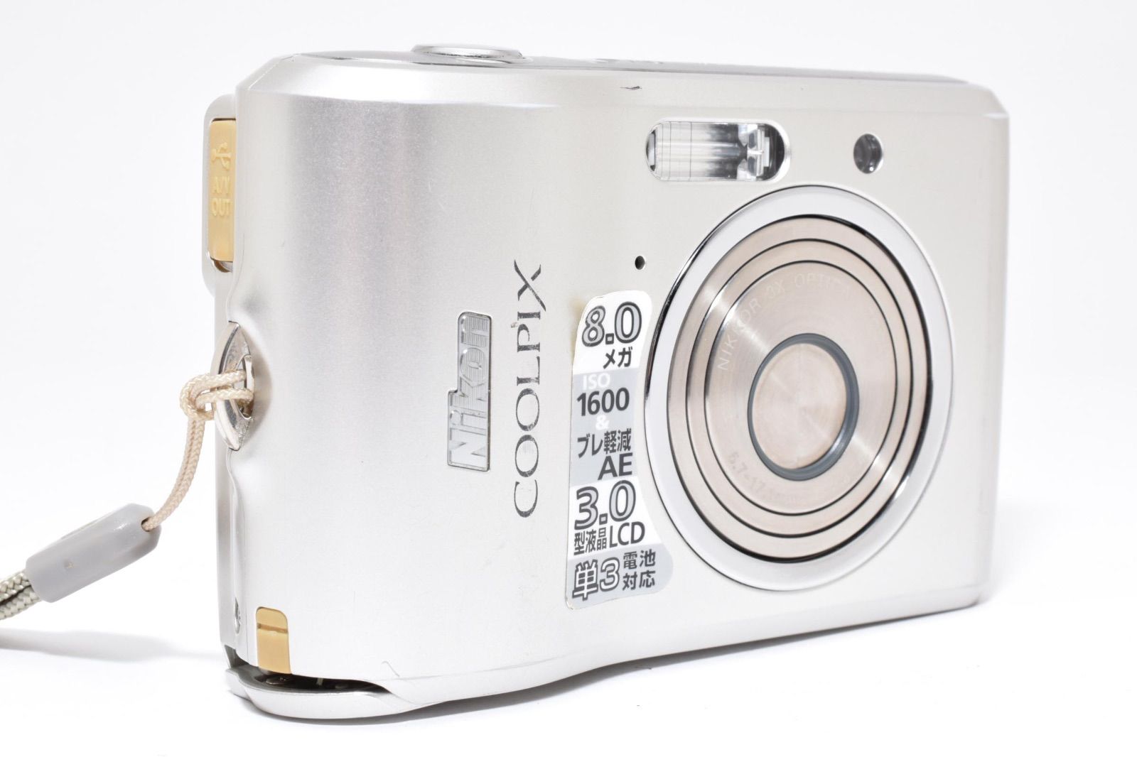美品】ニコン Nikon COOLPIX L18 シルバー コンパクトデジタルカメラ