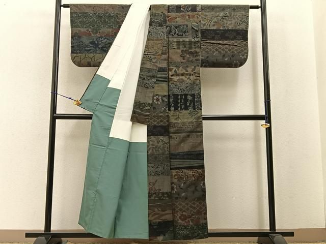 平和屋着物●小千谷紬　百柄　吉祥花文　正絹　逸品　BAAW5133hj 平和屋着物○小千谷紬 百柄 吉祥花文 正絹 逸品 BAAW5133hj - メルカリ
