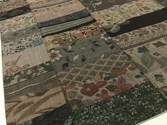 平和屋着物●小千谷紬　百柄　吉祥花文　正絹　逸品　BAAW5133hj 平和屋着物○小千谷紬 百柄 吉祥花文 正絹 逸品 BAAW5133hj - メルカリ