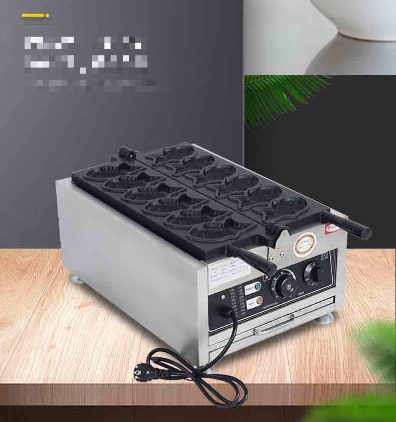 大好評☆業務用電気たい焼き器6匹同時焼き 重ね合わせ式高品質たい焼き