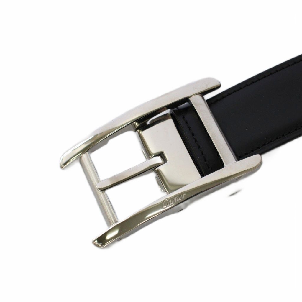 カルティエ Cartier タンク レザーベルト 革ベルト ブラック