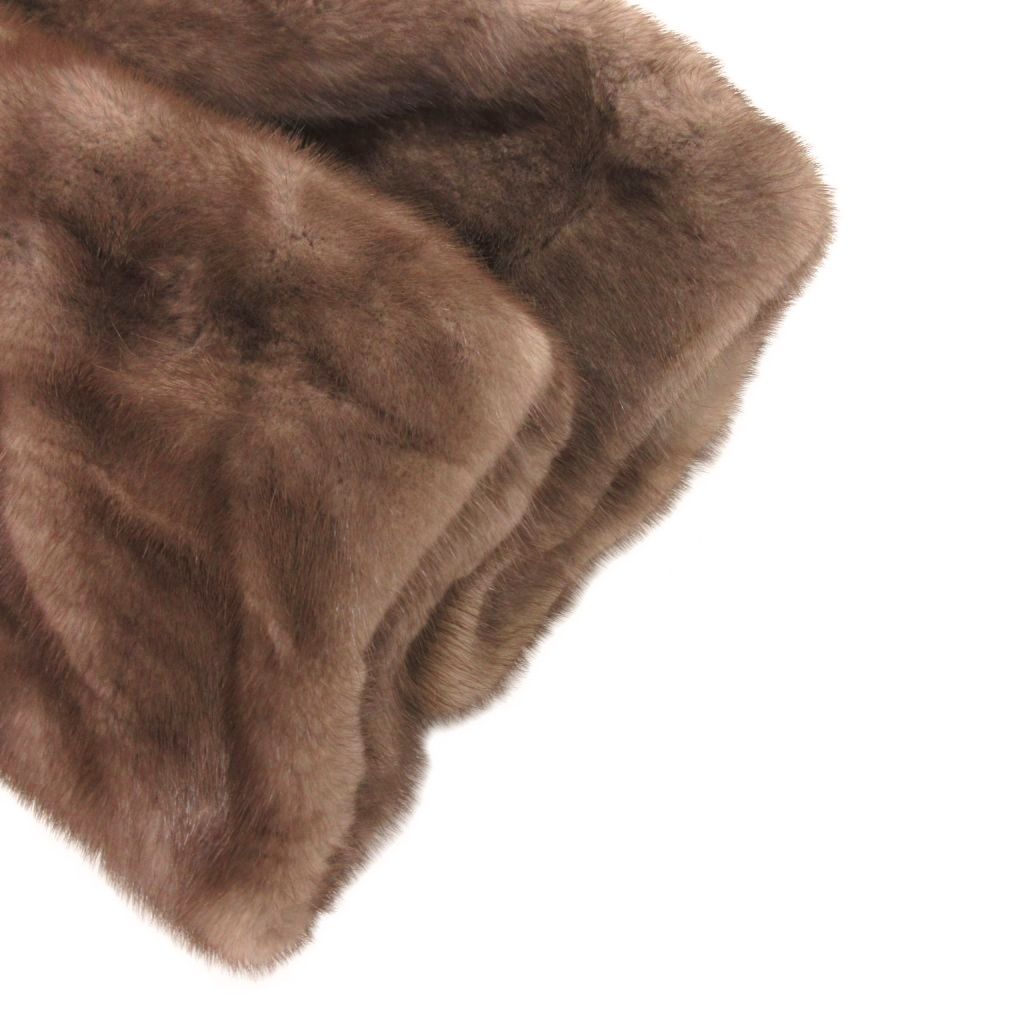 ギラロッシュ Guy Laroche ファーコート ミンク 毛皮 ミドル丈 ハーフ