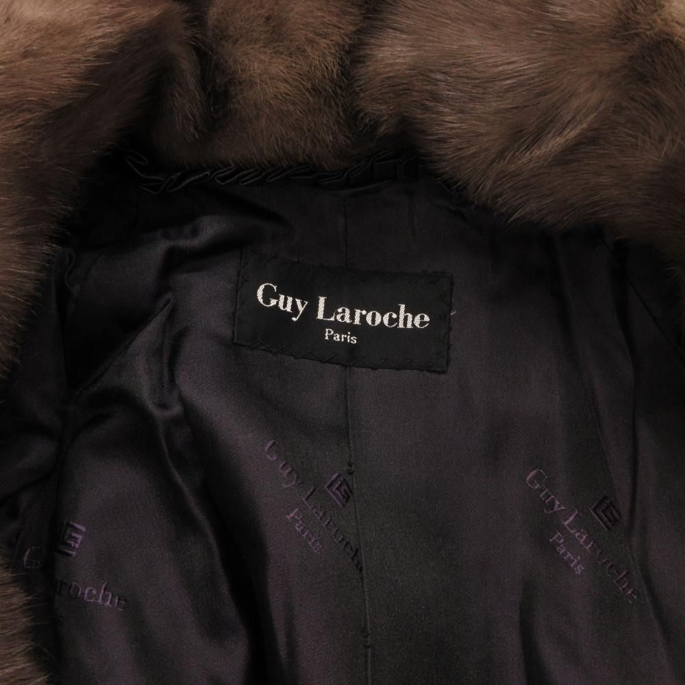 ギラロッシュ Guy Laroche ファーコート ミンク 毛皮 ミドル丈 ハーフ