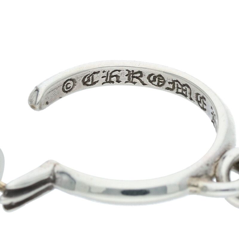 クロムハーツ TINY CH CROSS/タイニーCHクロスフープ シルバーピアス