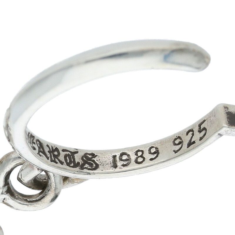 クロムハーツ TINY CH CROSSタイニーCHクロスフープ シルバーピアス クロムハーツ CHクロス ピアス タイニークロスフープ / CHROME HEARTS