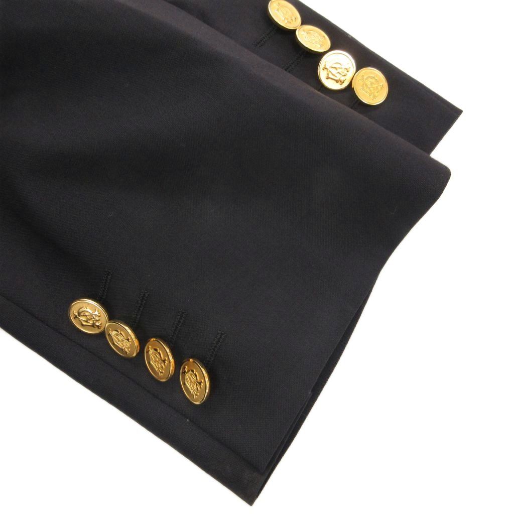 ダンヒル dunhill テーラードジャケット ブレザー 紺ブレ ダブル