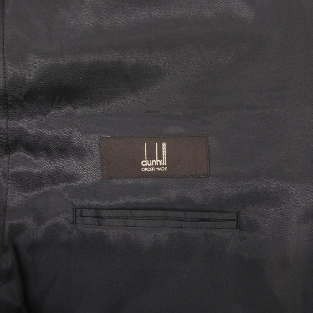 ダンヒル dunhill テーラードジャケット ブレザー 紺ブレ ダブル