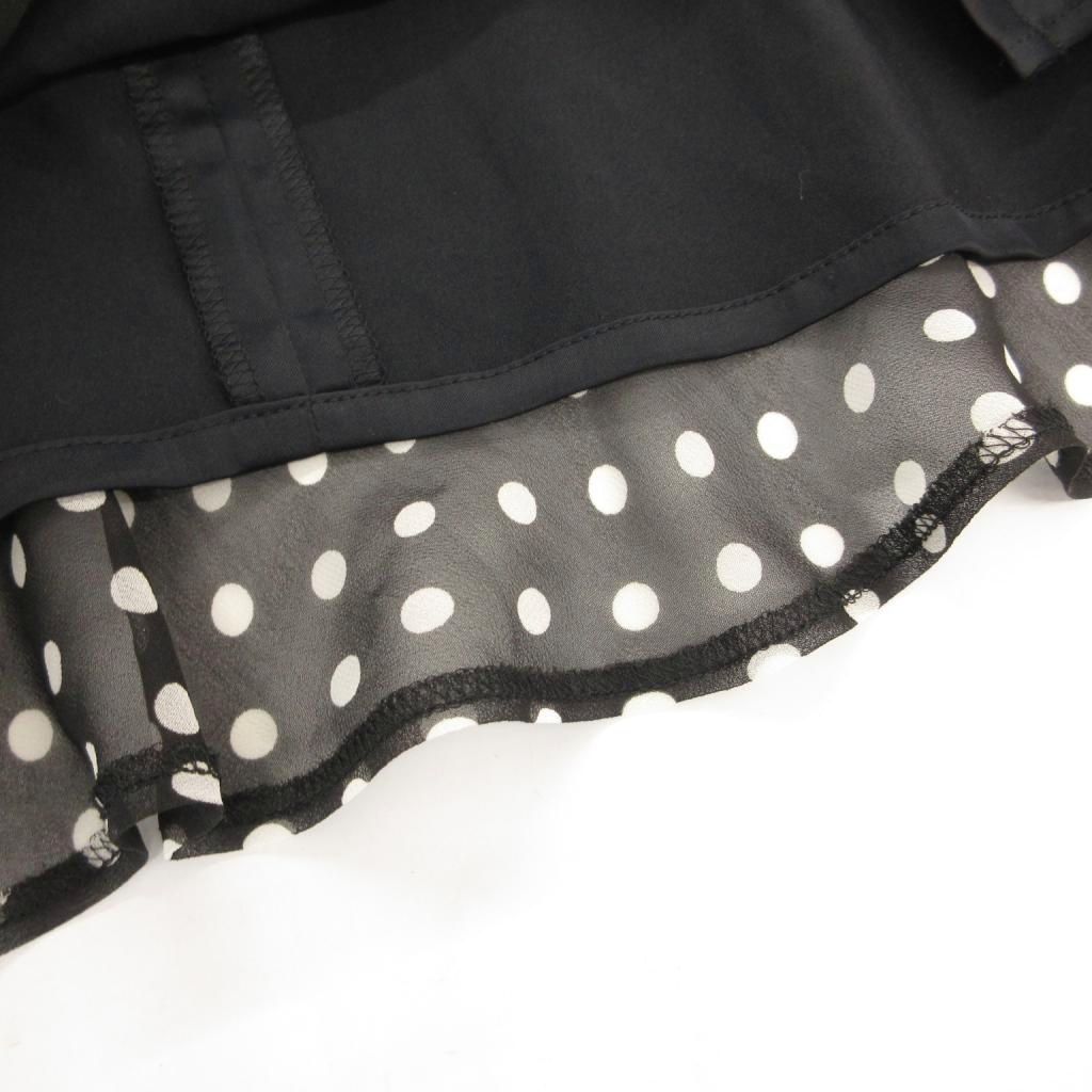 エムズグレイシー M'S GRACY 切替ワンピース ひざ丈 半袖 ドット柄