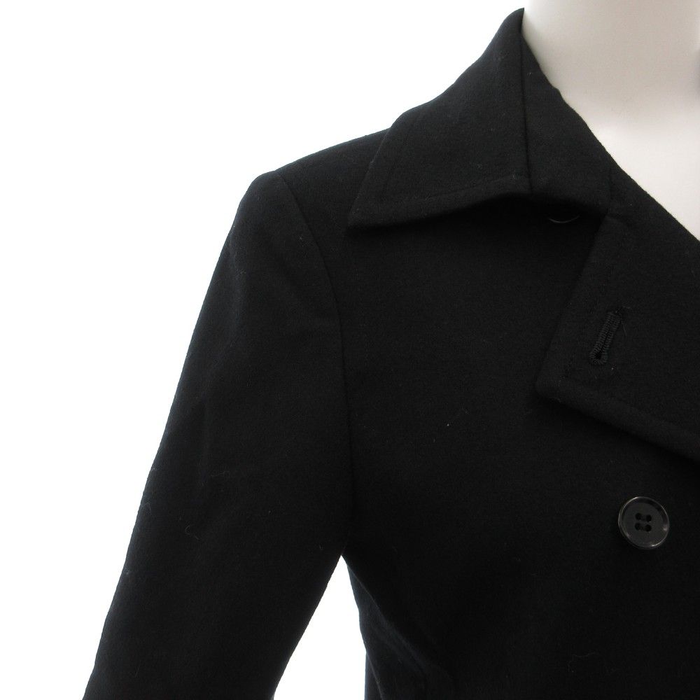 セオリー Theory ピーコート Pコート ショート丈 2 黒 ブラック /GV