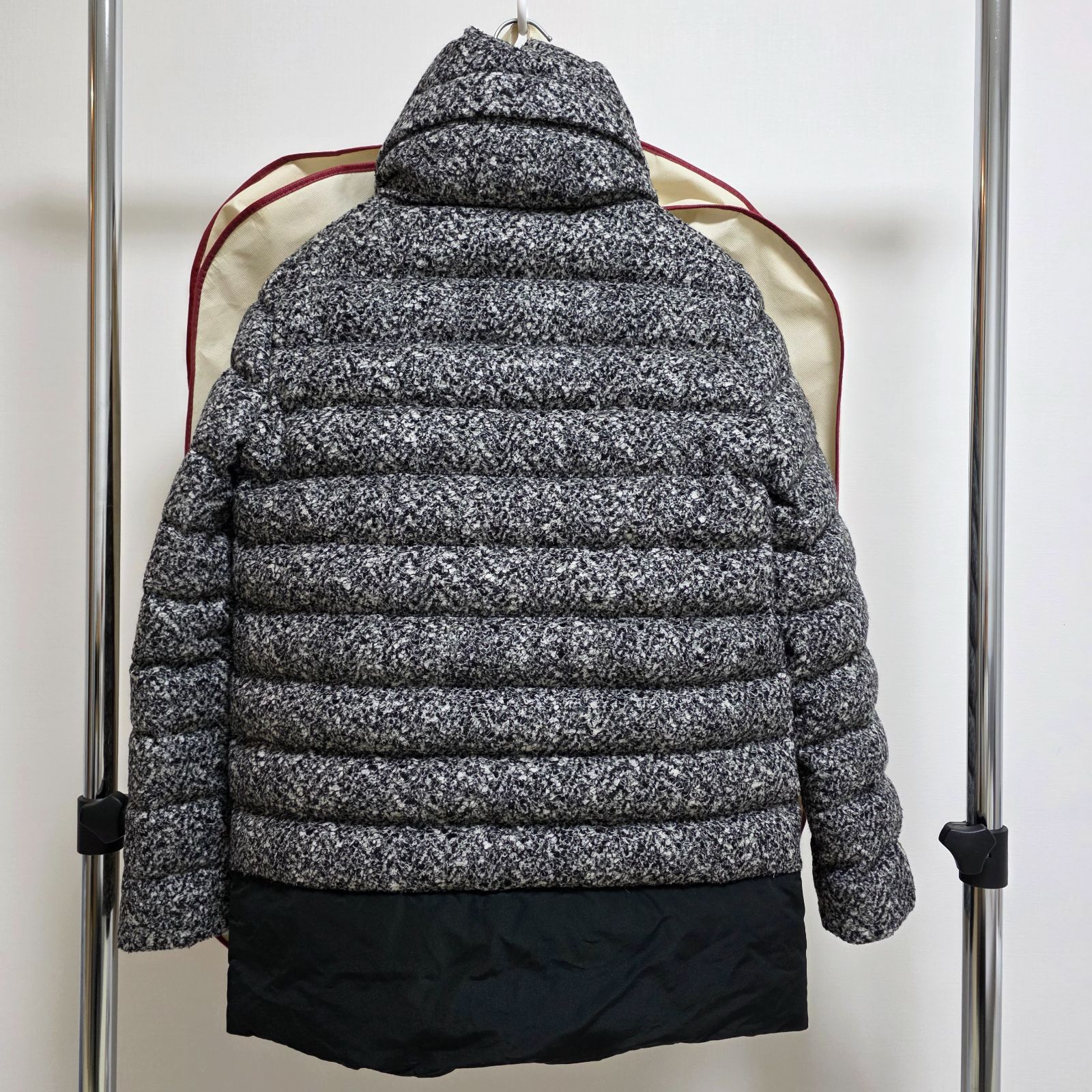 希少 モンクレール DAUPHIN 高級ツイードダウン 1 付属品（カバー