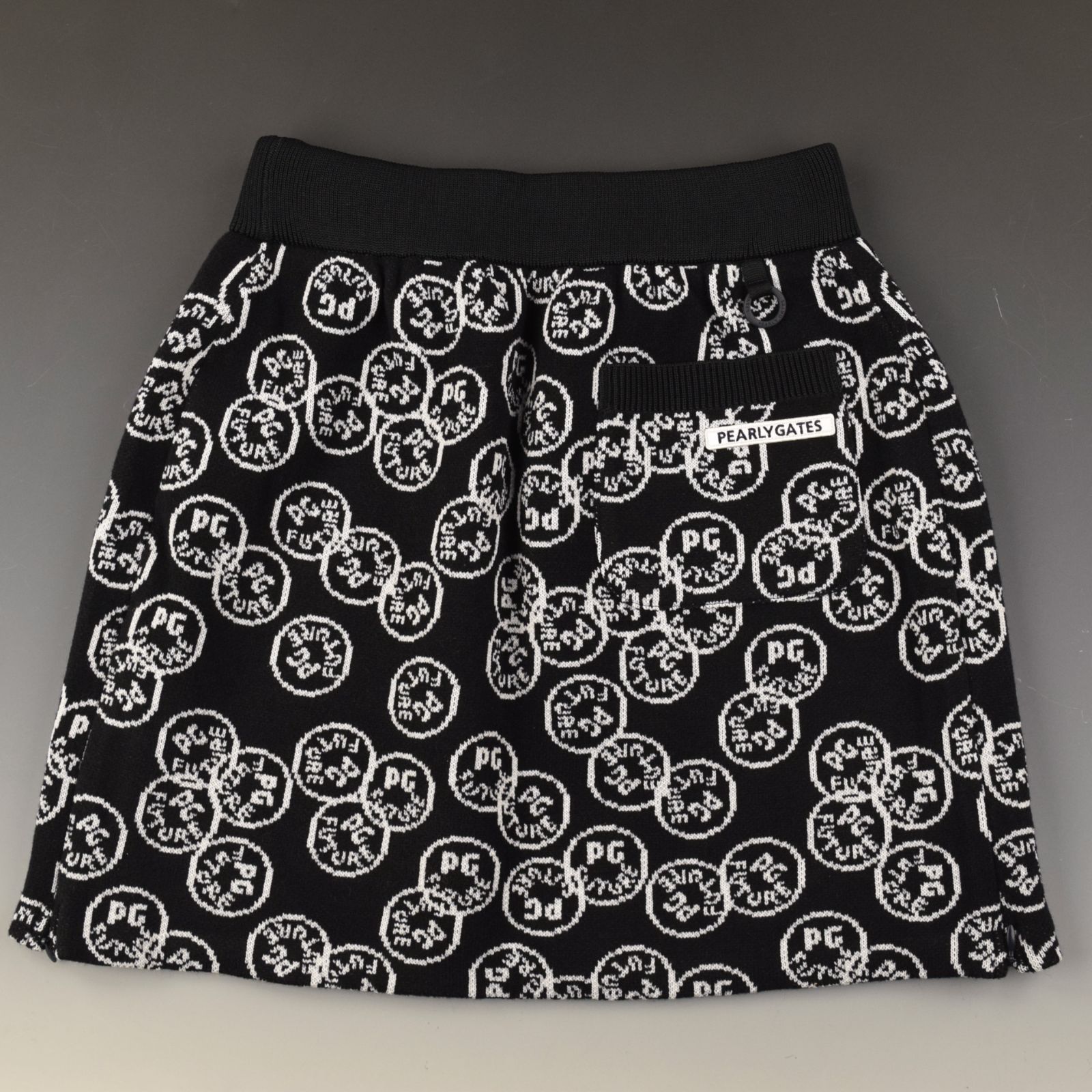 サイズ：0・S・新品】パーリーゲイツ 日本製 ニコちゃん ニット