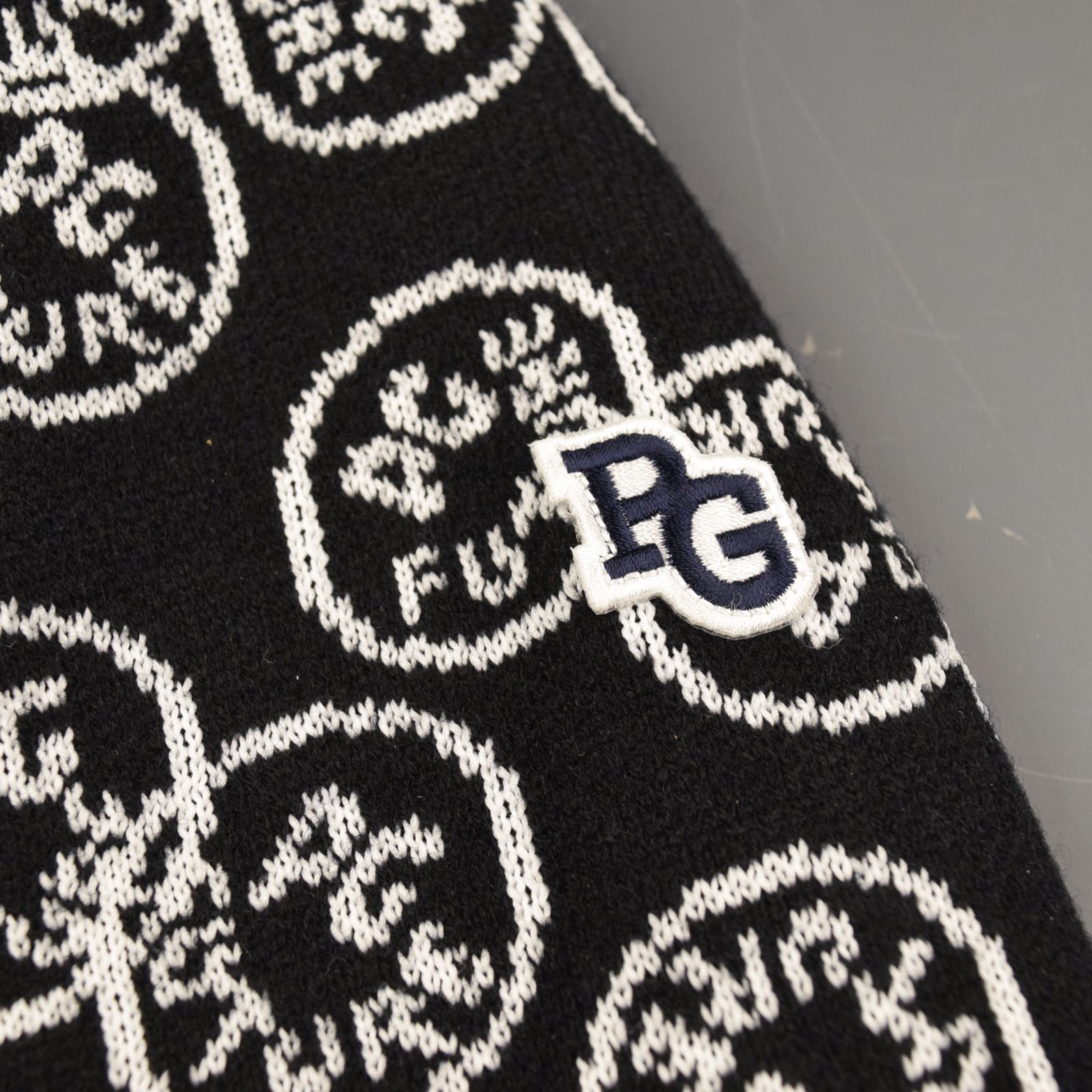 サイズ：0・S・新品】パーリーゲイツ 日本製 ニコちゃん ニット