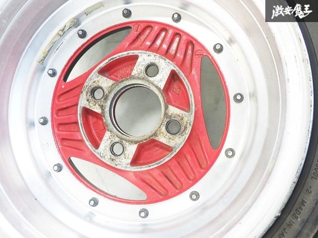 2283】深リム 旧車 アドバンレーシング A3A 14インチ 6J +6 PCD114.3 1