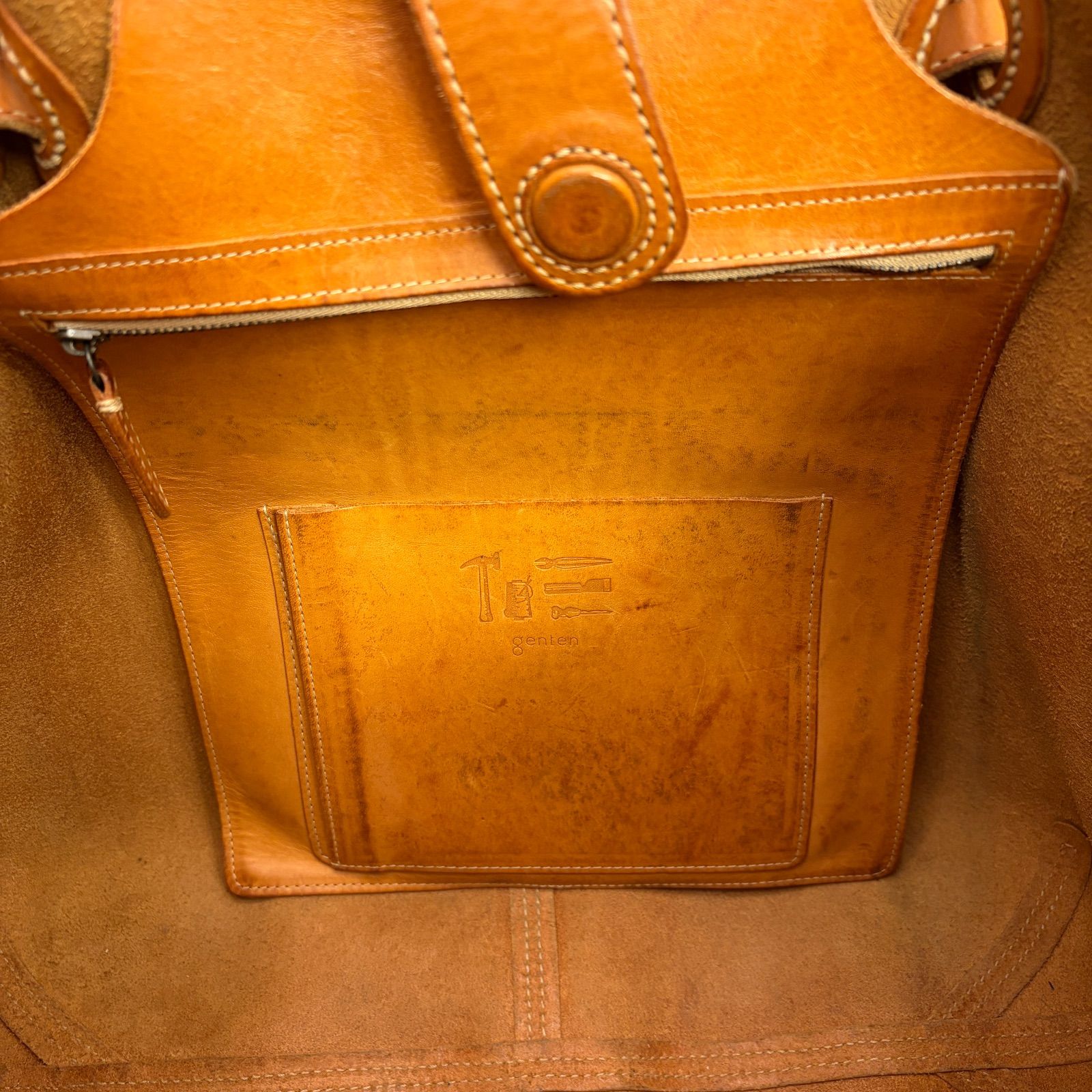 ✨genten ゲンテン エターデ トスカ 2WAY ショルダー トートバッグ 本 