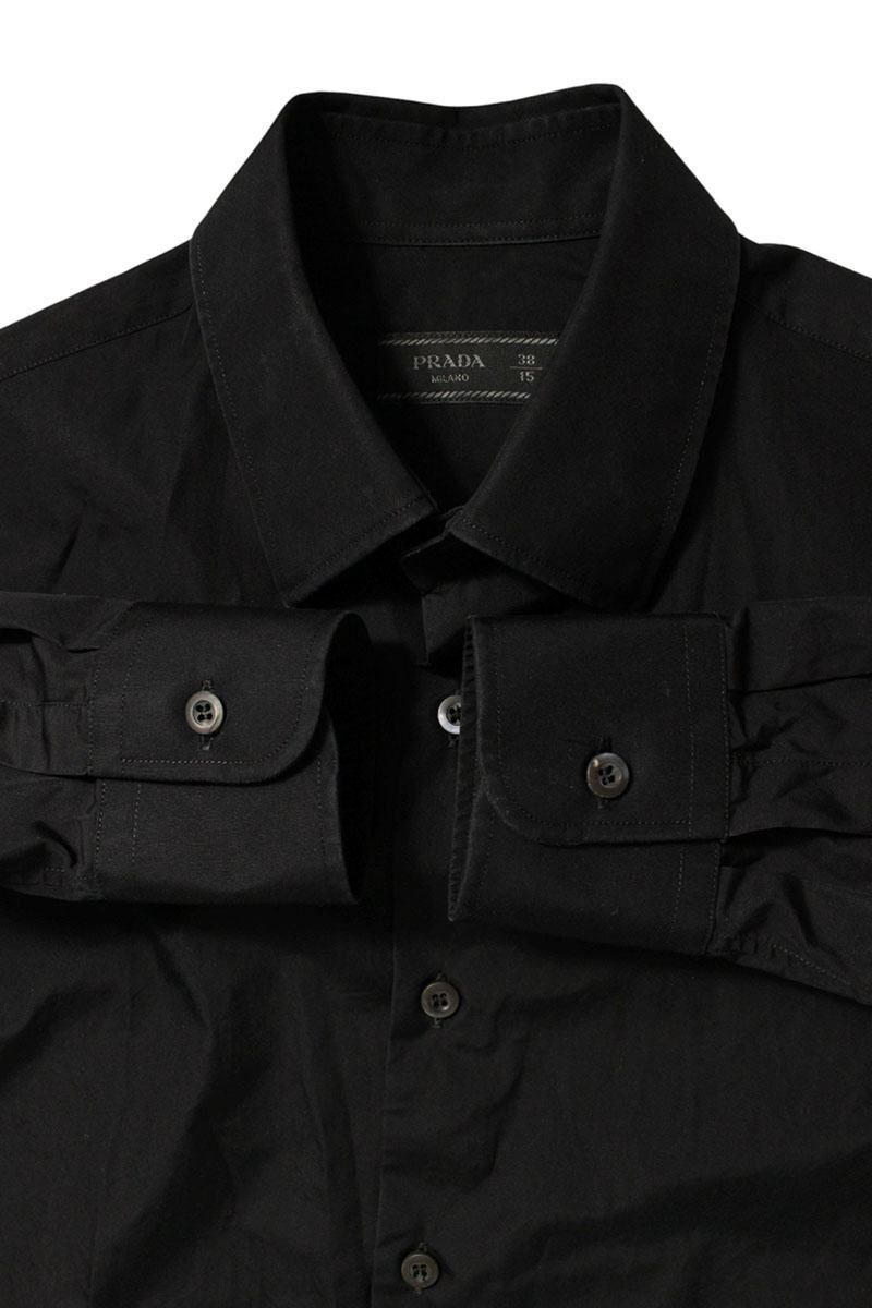 プラダ UCN482 S231 三角プレート長袖シャツ メンズ 38 - メルカリ