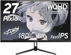 ジャンク品】 Pixio PX278 WAVE Black 液晶ディスプレイ PX278WAVE 27