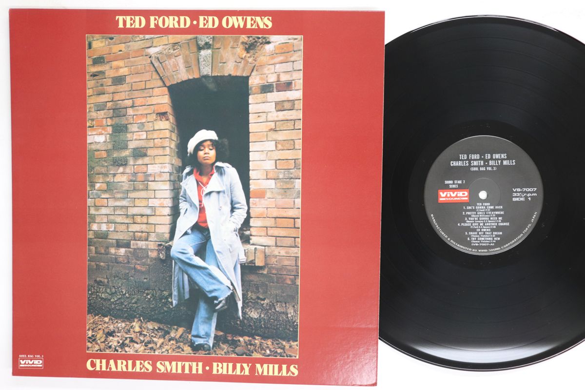 LP Ted Ford, Eddie Owen, Charles Soul Bag Vol. 3 VS7007 VIVID