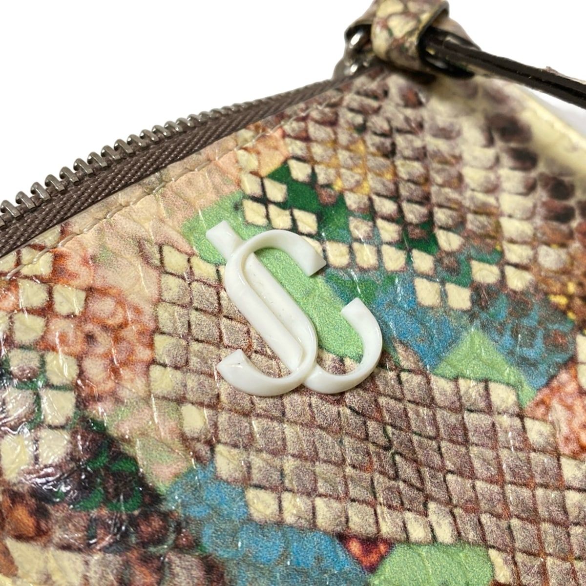 JIMMY CHOO ヘビ柄ケース JIMMY CHOO ヘビ柄コインケース 未使用級