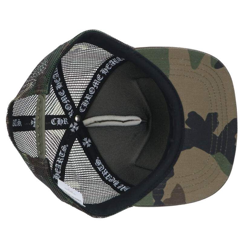 クロムハーツ トラッカーキャップ CHパッチクロスボール メッシュ ブラック クロムハーツ TRUCKER CAP/トラッカーキャップ CHパッチクロスボール付