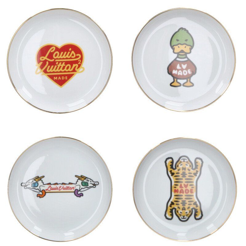 ルイヴィトン ニゴ GI 0729 レザーホルダー付きデザインプレートセット メンズ