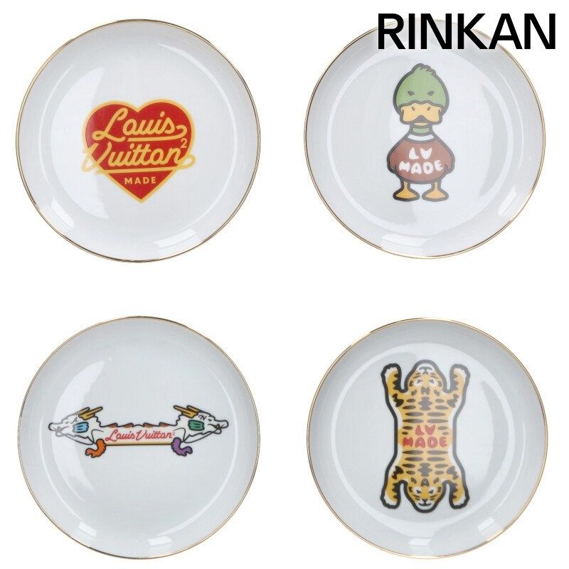 ルイヴィトン ニゴ GI 0729 レザーホルダー付きデザインプレートセット メンズ