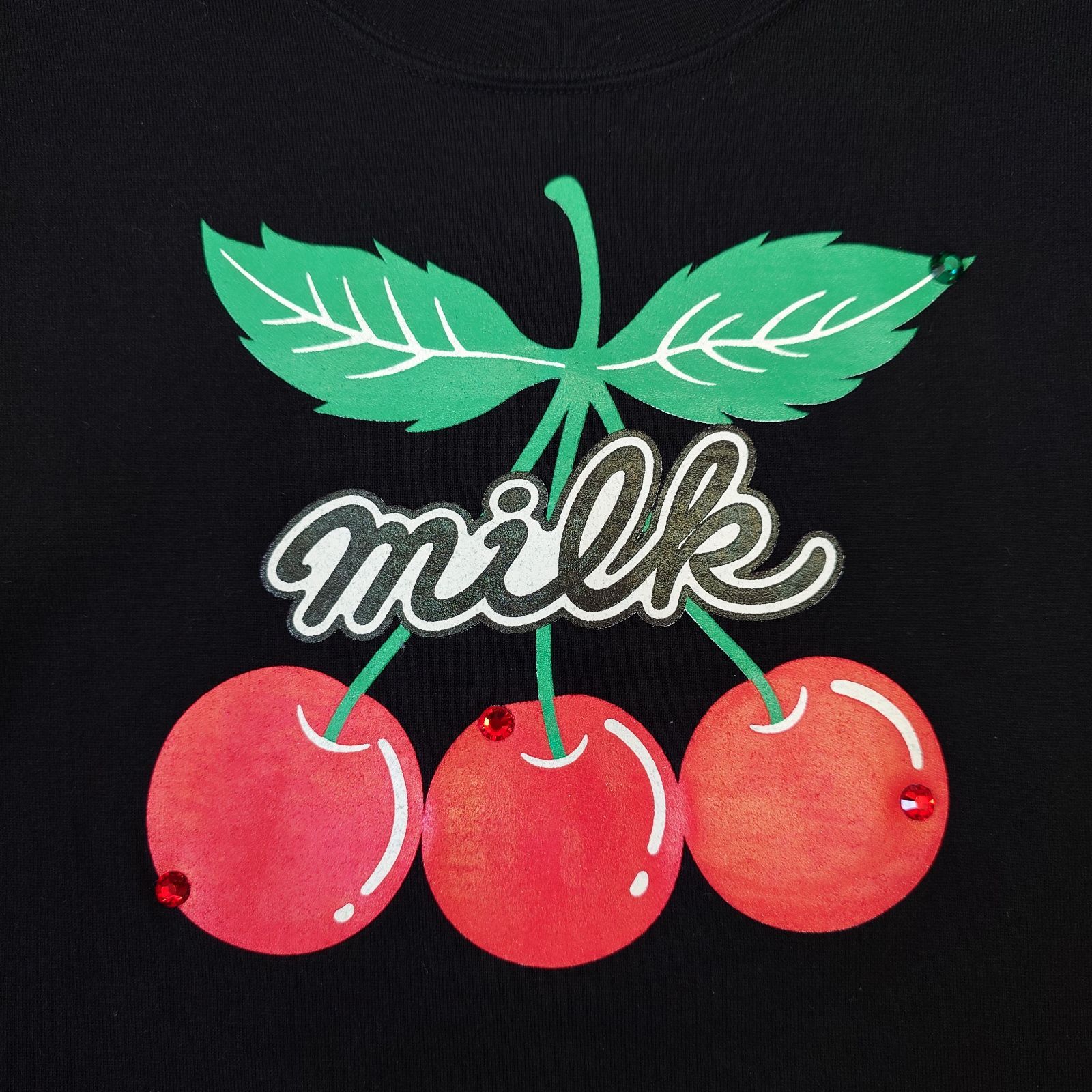 美品【90s】MILK ミルク Y2K チェリープリント Tシャツ チビT 