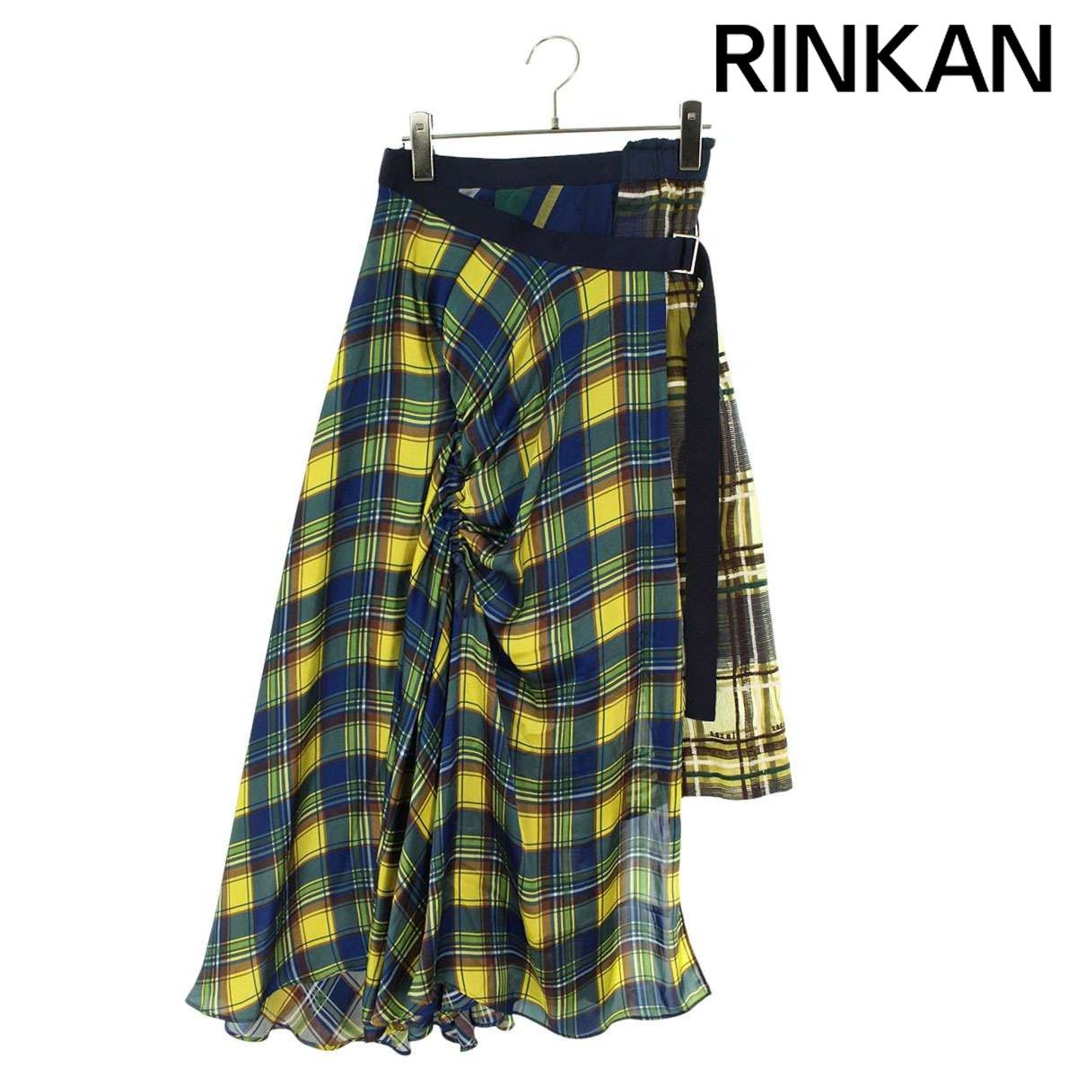 サカイ 18-03862 イレヘムチェックスカート レディース - メルカリ