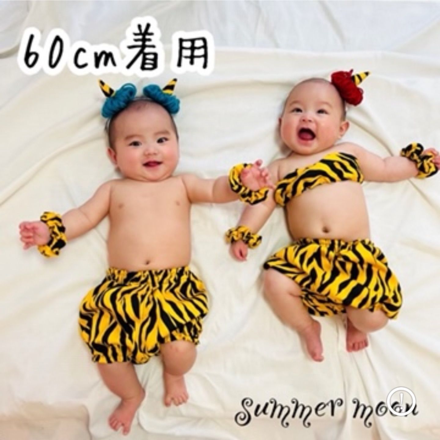 鬼のパンツ ハンドメイド かぼちゃパンツ 節分 ハロウィン 年賀状 60