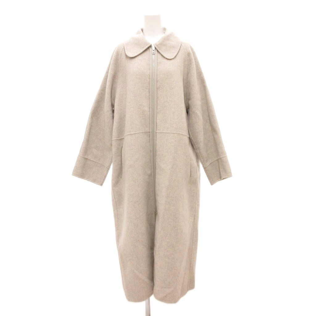 アンプレガント ANPLEGANT ステンカラーコート ジップアップ メルトン