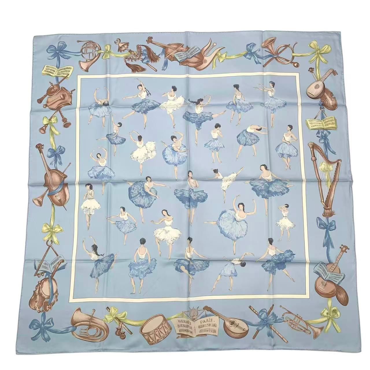 レア 希少 未使用品 HERMES エルメス カレ90 La Dance バレエの踊り子