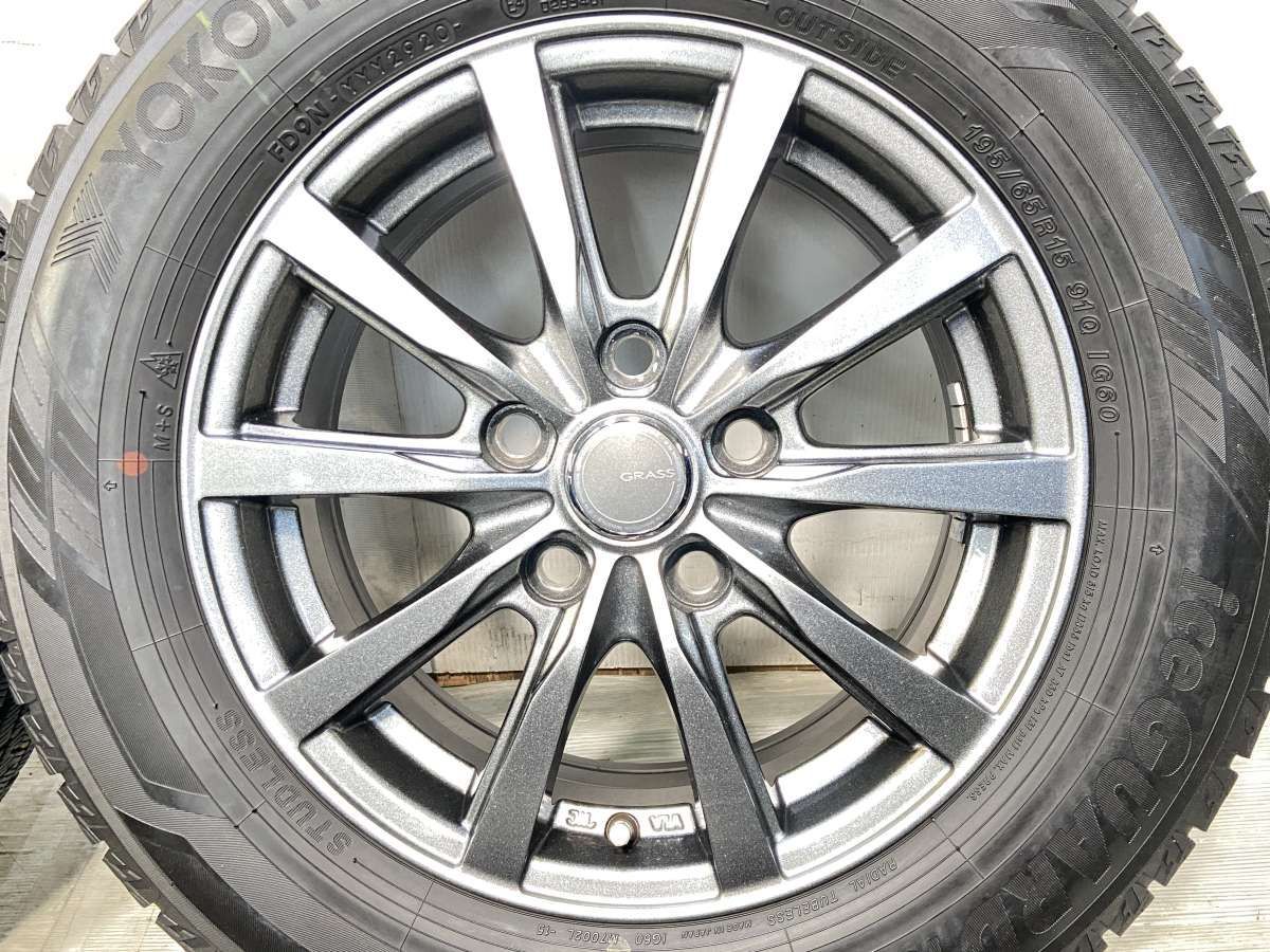 195/65R15 ヨコハマ アイスガード iG60 GRASS 15x6.0 53 114.3-5穴