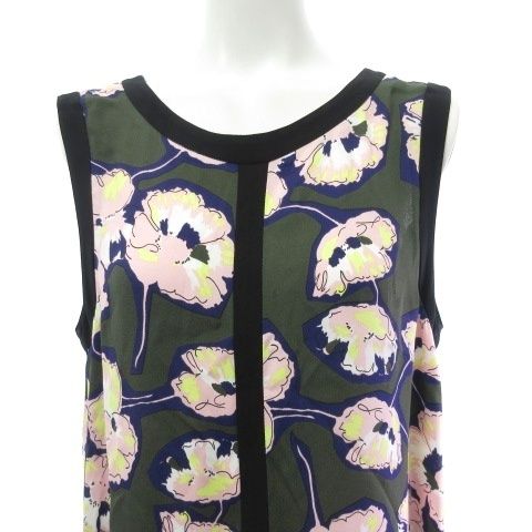 マルニ MARNI ノースリーブ ワンピース ロング 花柄 グリーン 緑 38